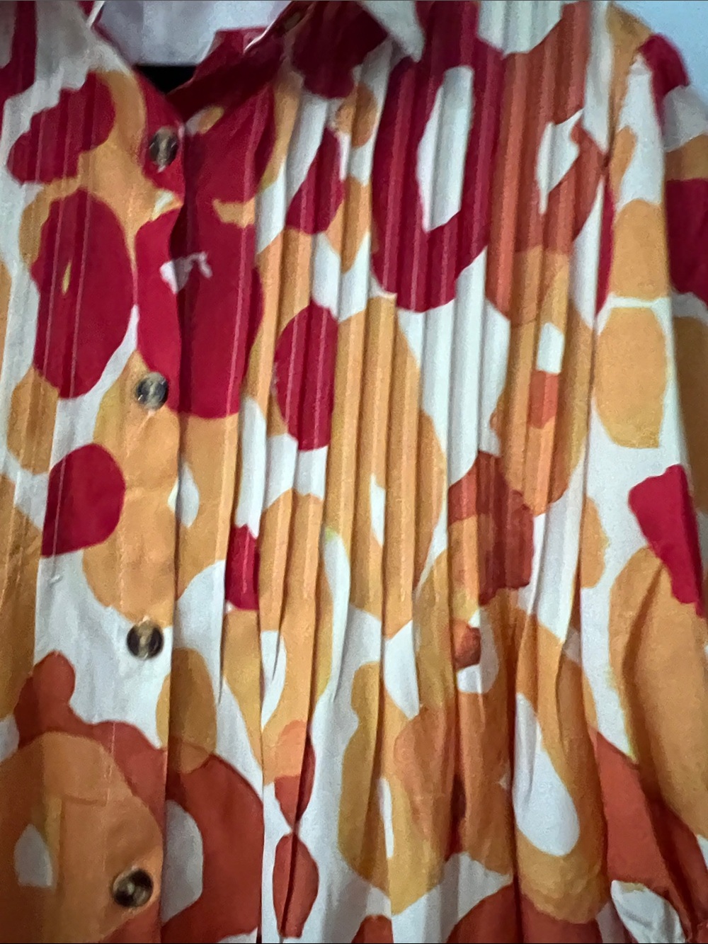 Source Unknown Multicolor Maxi Dress - Red, Orange, Yellow & Navy - Picture 3 of 6
